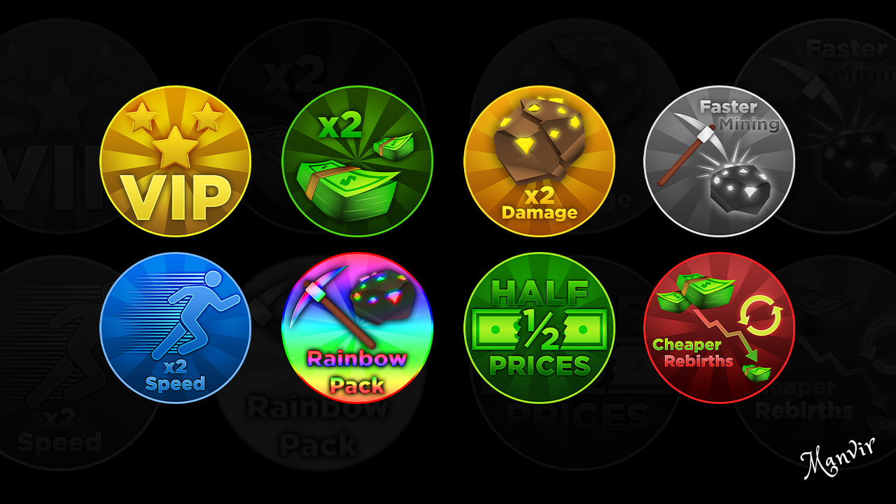 Dig It! Gamepass Icons